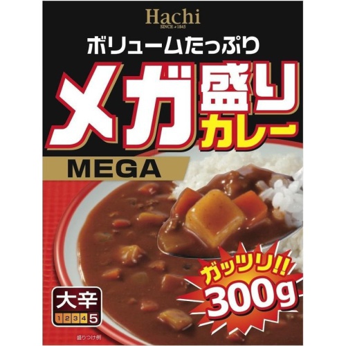 ハチ食品 メガ盛りカレー大辛 300g