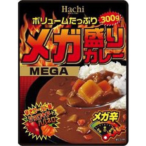 ハチ食品 メガ盛りカレー メガ辛300g