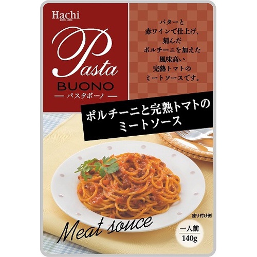 ハチ食品 ポルチーニとトマトのミートソース140g