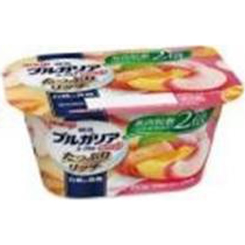 明治 ブルガリア脂肪0リッチ白桃&黄桃180g