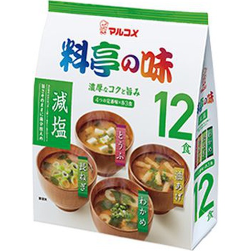 マルコメ お徳用料亭の味みそ汁減塩 12食