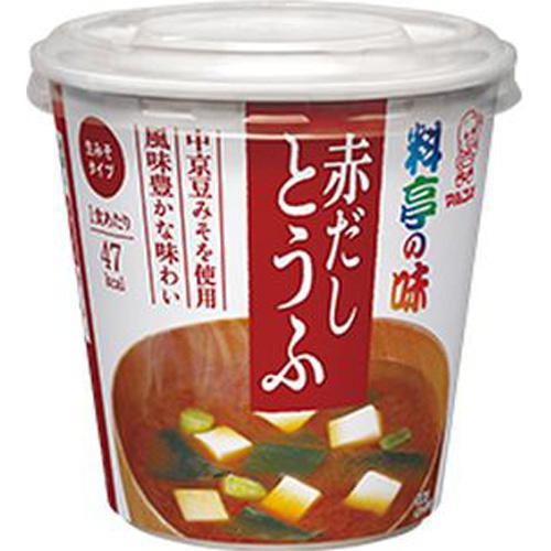 マルコメ カップ料亭の味赤だしとうふ 1食