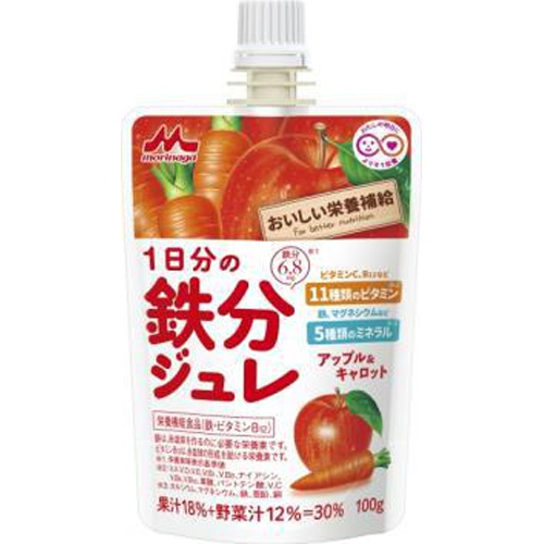 森乳 1日分の鉄分ジュレアップル&キャロット100【09/27 新商品】