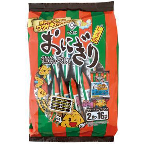 マスヤ おにぎりせんべい 2枚×16袋