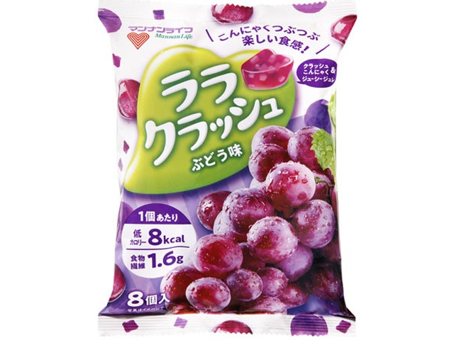 マンナンl ララクラッシュ ぶどう味8個 商品紹介 お菓子 駄菓子の仕入れや激安ネット通販なら菓子卸問屋タジマヤ マンナンl ララクラッシュ ぶどう味8個 商品紹介 お菓子 駄菓子の仕入れや激安ネット通販なら菓子卸問屋タジマヤ