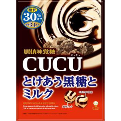 味覚糖 CUCU とけあう黒糖とミルク80g