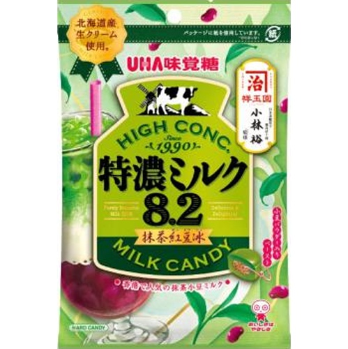 味覚糖 特濃ミルク8.2 抹茶紅豆冰70g【06/09 新商品】