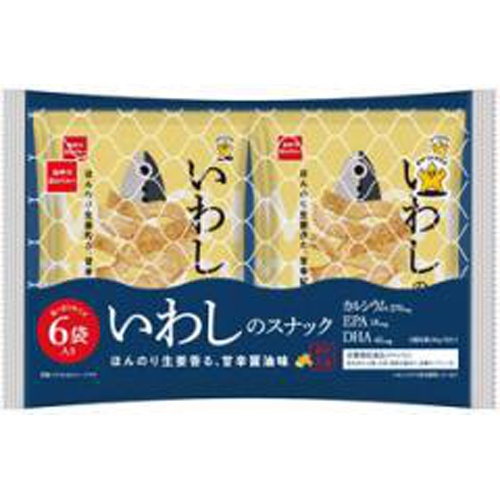 おやつC 素材市場いわしのスナック甘辛醤油味6袋入【05/16 新商品】