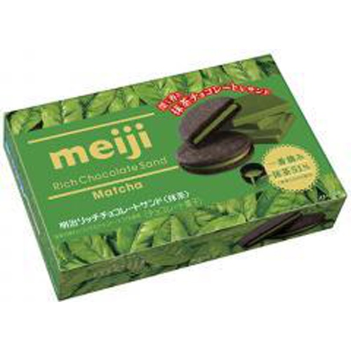 明治 リッチ抹茶チョコサンド 6枚