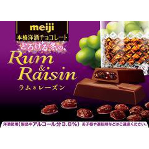 明治 とろける冬のラム&レーズン4本