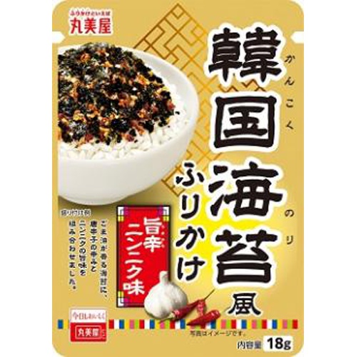 丸美屋 韓国海苔風ふりかけ 旨辛ニンニク味18g