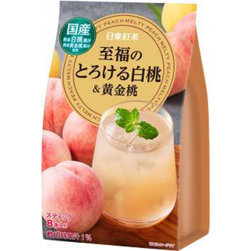 日東紅茶 至福のとろける白桃&黄金桃 8P