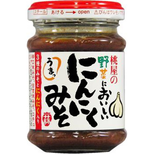 桃屋 野菜においしいにんにくみそ 105g