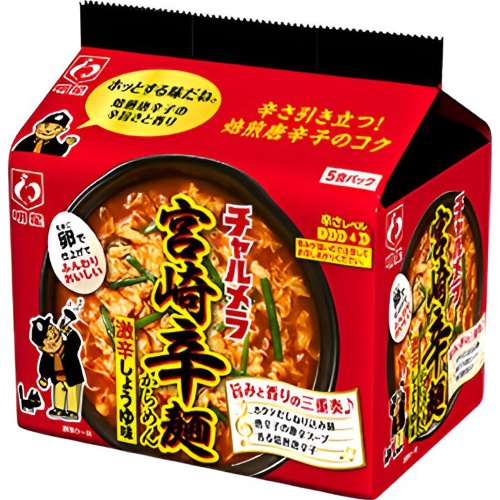 明星 チャルメラ宮崎辛麺 5食パック