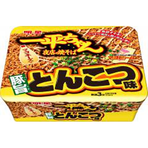 明星 一平ちゃん夜店の焼そば 豚旨とんこつ味【10/11 新商品】