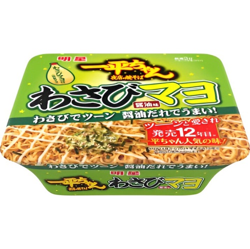 明星 一平ちゃん夜店の焼そば わさびマヨ醤油味【05/20 新商品】