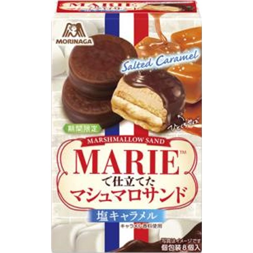 森永　マリーでマシュマロサンド塩キャラメル　8個