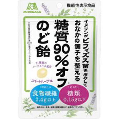 森永 糖質90%オフのど飴 58g