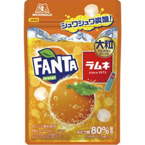 森永 大粒ラムネファンタオレンジ 25g