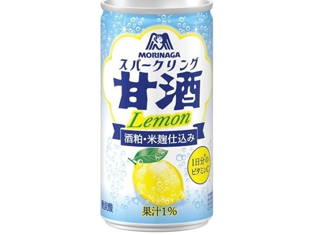 株式会社タジマヤ 森永 スパークリング甘酒 レモン缶190ml 株式会社タジマヤ 森永 スパークリング甘酒 レモン缶190ml