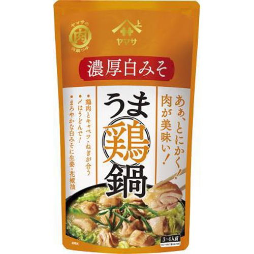 ヤマサ うま鶏鍋つゆ濃厚白みそ 750g