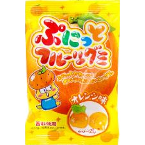 やおきん ぷにっとフルーツグミ オレンジ味【06/09 新商品】