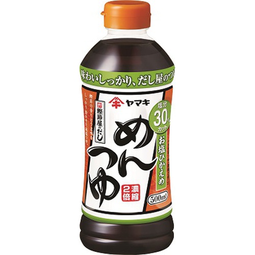 ヤマキ お塩ひかえめめんつゆ 500ml