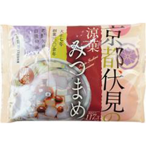 矢野食品 京都伏見の涼菓みつまめ(黒蜜付)100g