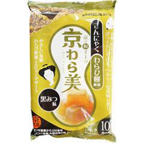 矢野食品 京わら美・黒蜜味(きな粉付) 140g