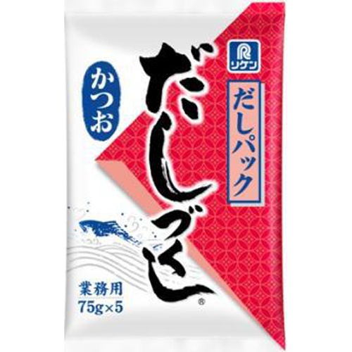 リケン だしパックだしづくしかつお75g×5袋(業