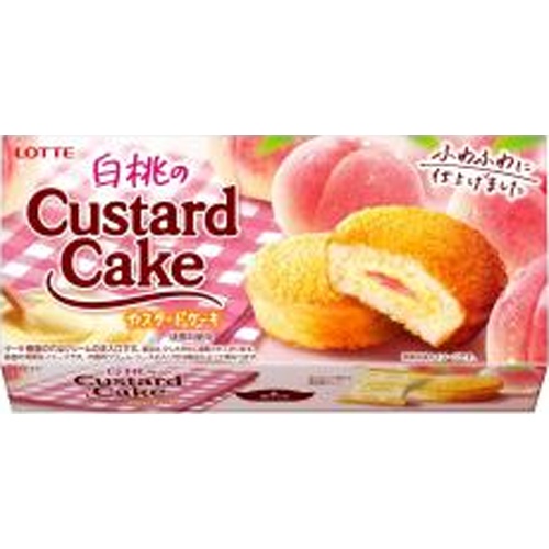 ロッテ　白桃のカスタードケーキ　6個