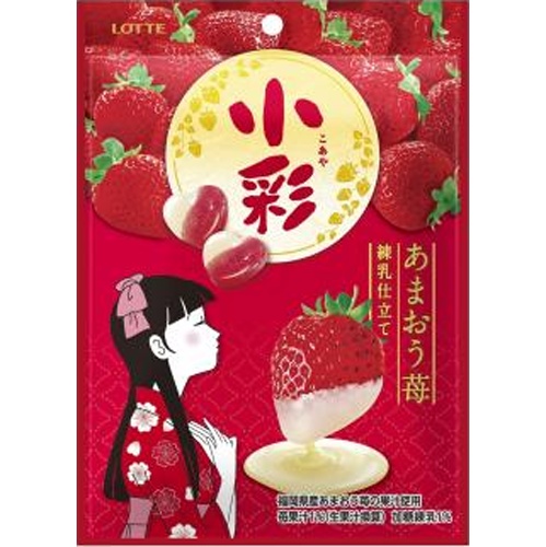株式会社タジマヤ ロッテ 小彩 あまおう苺練乳仕立て60g 株式会社タジマヤ ロッテ 小彩 あまおう苺練乳仕立て60g