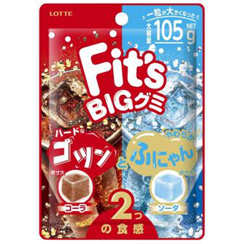 ロッテ Fit’s BIGグミコーラ&ソーダ105g