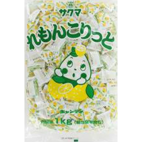 サクマ れもんこりっと(ピロー)1kg【04/01 新商品】