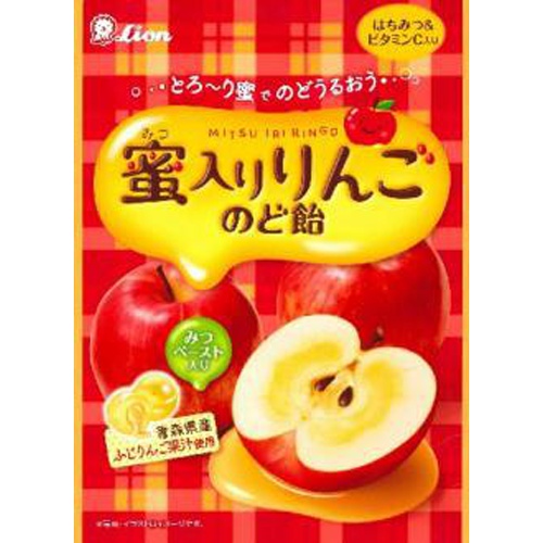 ライオン 蜜入りりんごのど飴 62g