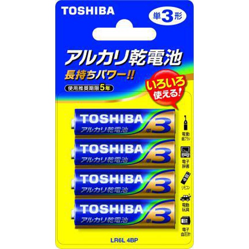 東芝 単3アルカリ乾電池(4P)特売用