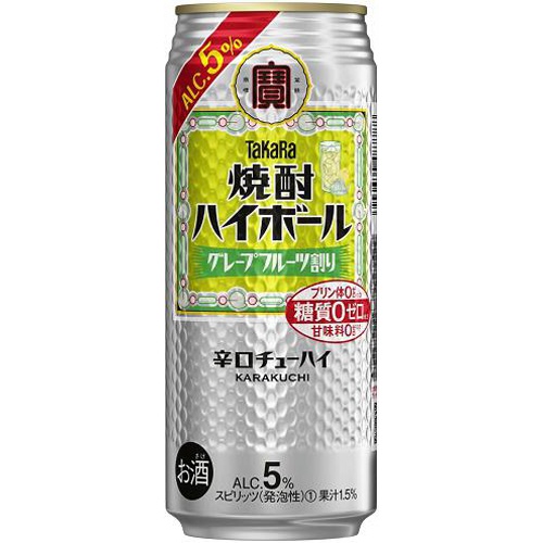 宝 焼酎ハイボール グレープフルーツ5% 500ml