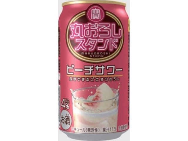 寶 丸おろしスタンド〈ピーチサワー〉350ml【09/16 新商品】