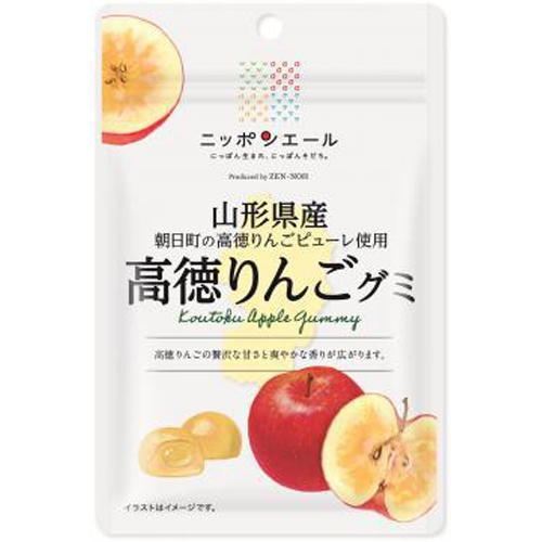 全国農協食品 山形県産高徳リンゴグミ 40g