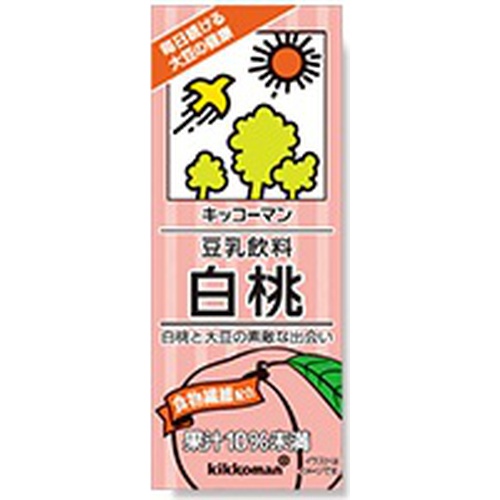 【萬】ソイF 豆乳飲料白桃 200ml