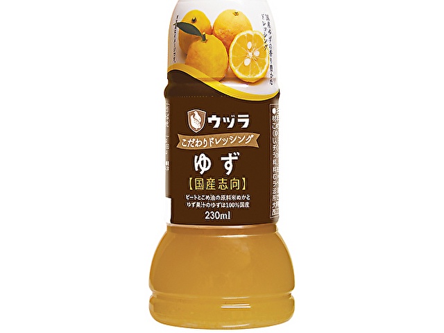 ウヅラ こだわりドレッシングゆず 230ml【10/04 新商品】