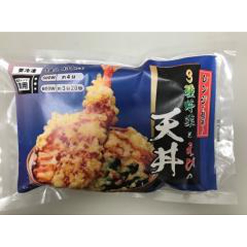 ヨシダ(冷食) レンジ野菜とえびの天丼210g【06/11 新商品】