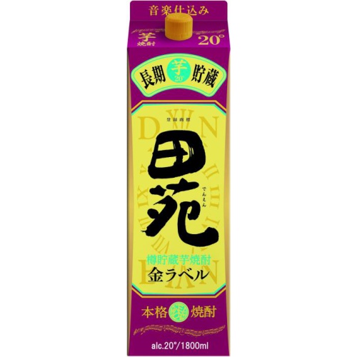 田苑 芋20度 金ラベル 1.8Lパック