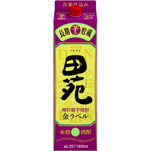 田苑 芋25度 金ラベル 1.8Lパック