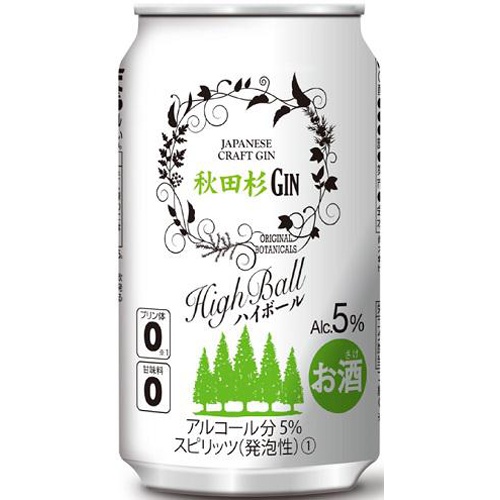 秋田県醗酵 秋田杉GINハイボール 缶350ml