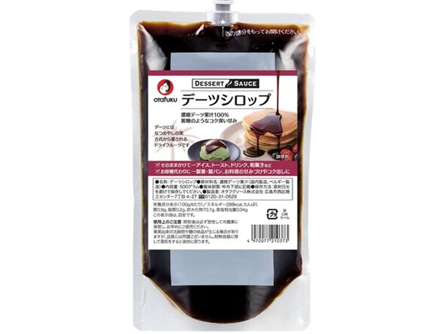 オタフク デーツシロップ 500g口栓付パウチ
