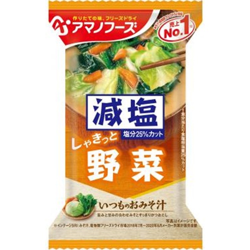 アマノ 減塩いつものおみそ汁 野菜