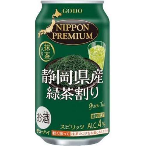 ニッポンプレミアム 静岡県産緑茶ハイ 340ml