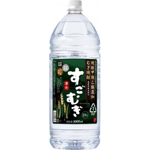 合同 甲乙混和25度すごむぎ 4Lペット