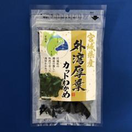 Jスパイス 宮城県産外湾厚葉カットわかめ 15g